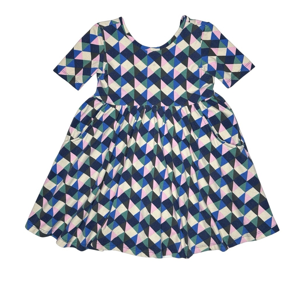 Hanna Andersson Geometric Skater Dress‎